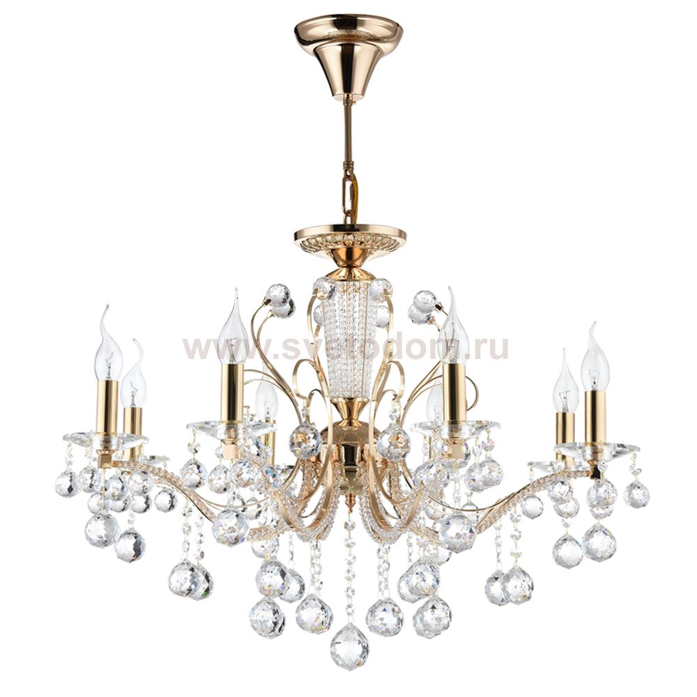 Люстра Freya FR1130-PL-08-G Marlin