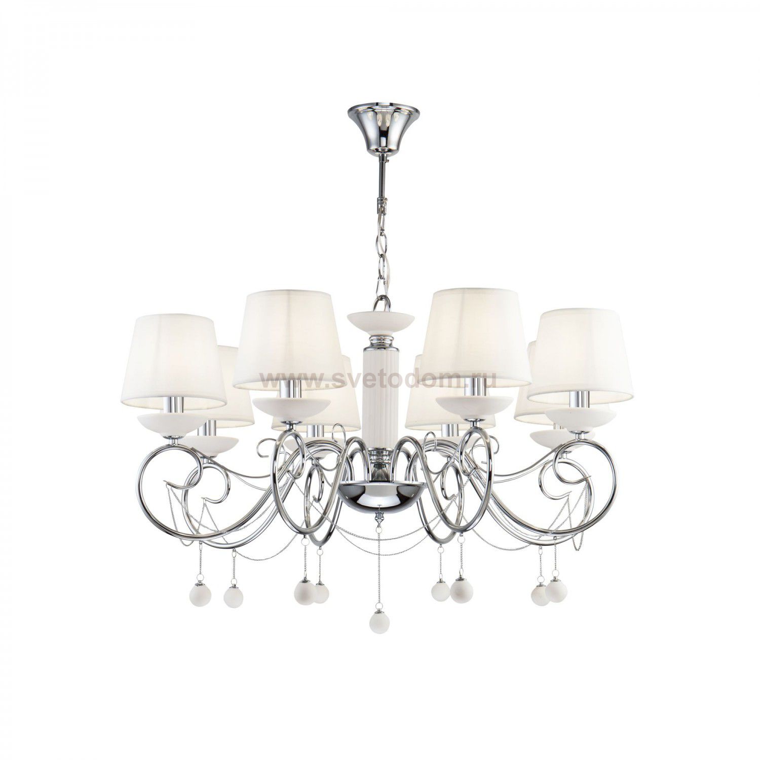 Люстра подвесная с абажурами Freya FR2018PL-08CH