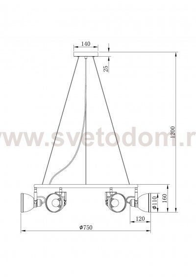Подвесной светильник Freya FR4003PL-06W Roslyn