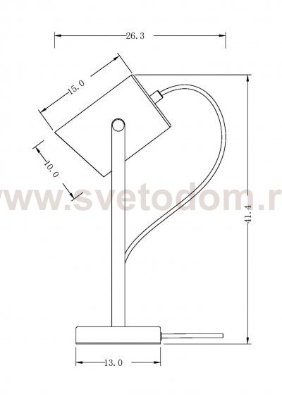 Настольный светильник Freya FR4004TL-01WB Elori