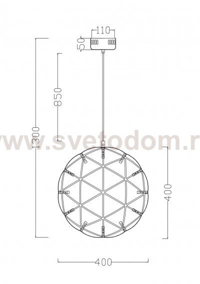 Подвесной светильник Freya FR5099PL-L21CH Amber