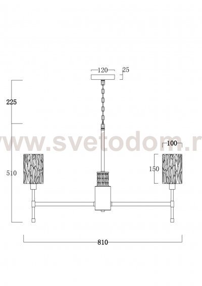 Люстра Freya FR5133PL-08CH Elsa