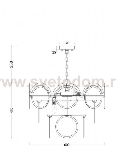 Люстра Freya FR5146PL-07G