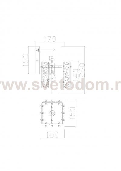Настенный светильник бра Freya FR5166WL-01N Basilica