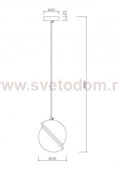 Подвесной светильник Freya FR5181PL-01CH Element