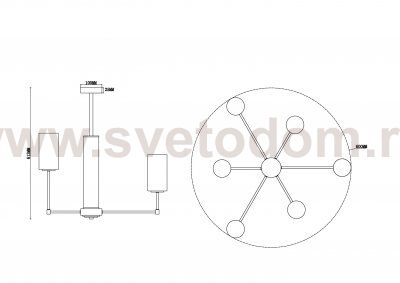 Люстра Freya FR5184PL-06BS Agnes
