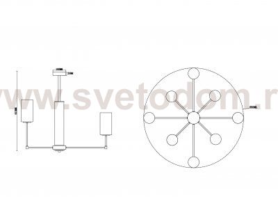 Люстра Freya FR5184PL-08CH Agnes