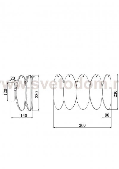 Настенный светильник бра Freya FR5189WL-02BS Demure