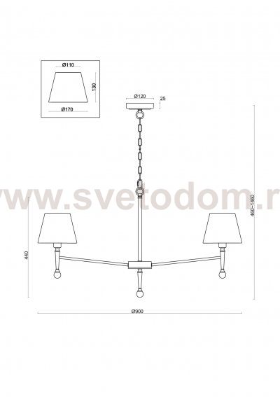 Подвесной светильник Freya FR5190PL-07BS1 Rosemary