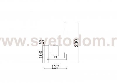Настенный светильник бра Freya FR5197WL-01BS Sophia