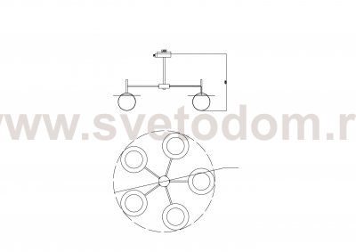 Подвесной светильник Freya FR5202PL-05BS Camelia