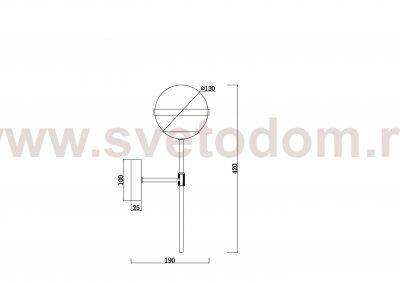 Настенный светильник бра Freya FR5204WL-01BS Sonder