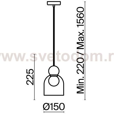Подвесной светильник Freya FR5220PL-01CH2 Focus