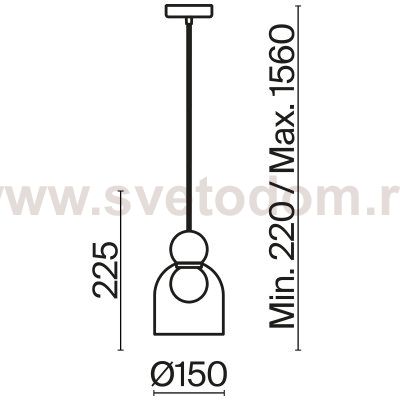 Подвесной светильник Freya FR5220PL-01CH2 Focus