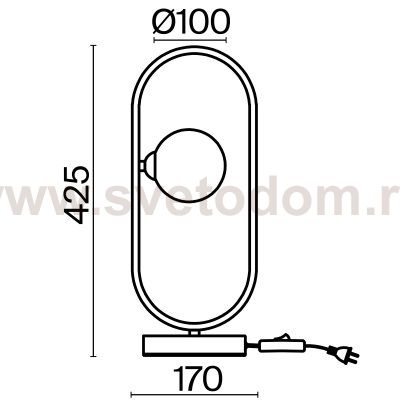 Настольный светильник Freya FR5233TL-01BS Inversion