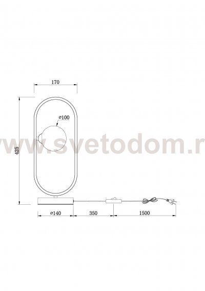 Настольный светильник Freya FR5233TL-01BS Inversion