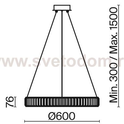 Подвесной светильник Freya FR5257PL-L25CH Tier