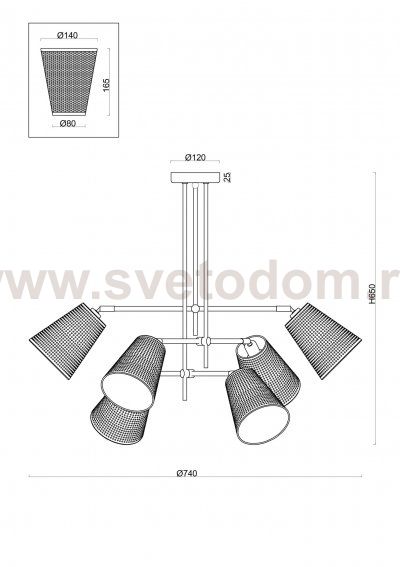 Люстра Freya FR5260PL-06BS