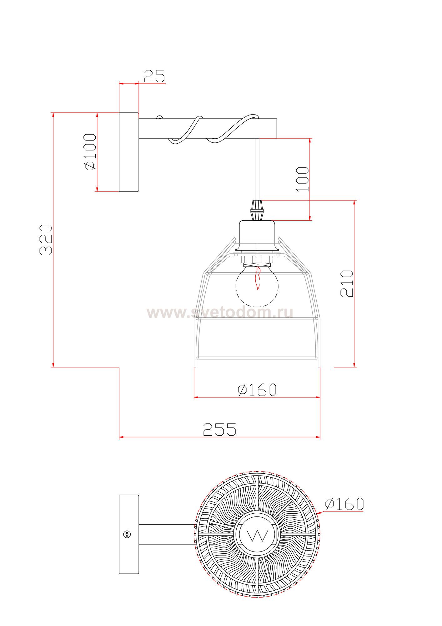 Настенный светильник (бра) Freya FR5334WL-01W