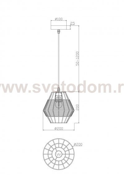 Подвесной светильник Freya FR5335PL-01B1