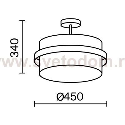 Потолочный светильник Freya FR5367CL-03BS Bride