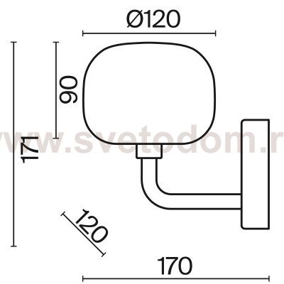 Настенный светильник бра Freya FR5435WL-01B Shimmer