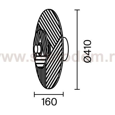 Настенный светильник бра Freya FR5494WL-L4TR Acoustic
