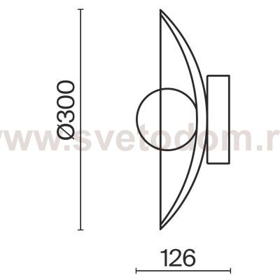 Настенный светильник (бра) Freya FR5589WL-01T1