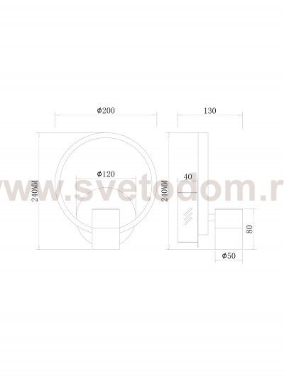 Настенный светильник (бра) Freya FR6074WL-L12GB