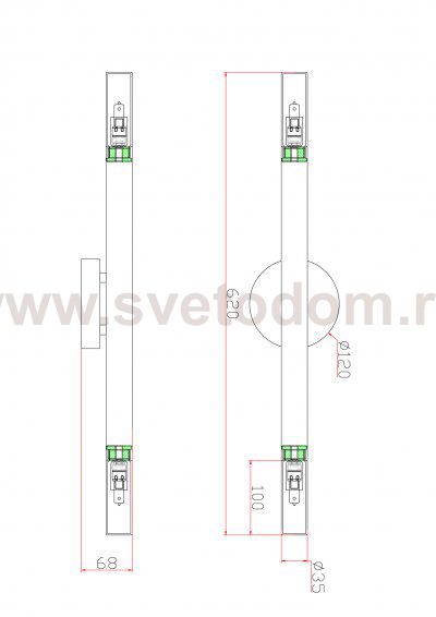 Настенный светильник (бра) Freya FR6109WL-02G