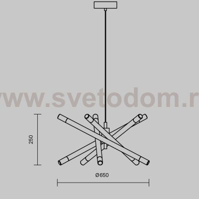 Подвесной светильник Freya FR6130PL-L30B Wands