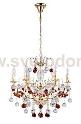 Люстра Crystal Lux FRUTA SP6 GOLD (0680/306)