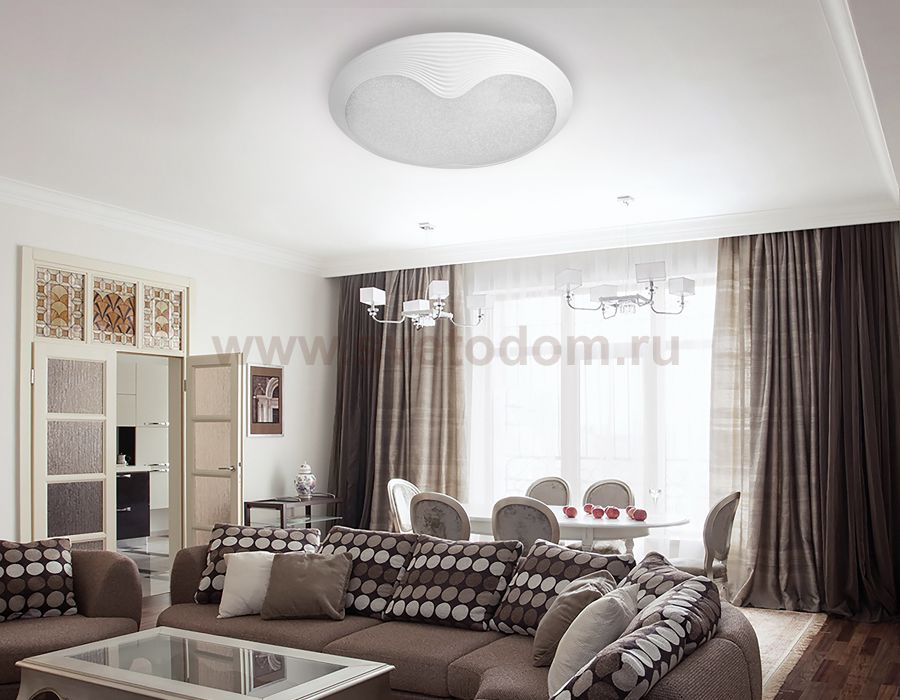 Люстра потолочная Ambrella FS1223 WH 48W D400*100 (ПДУ РАДИО 2.4) ORBITAL