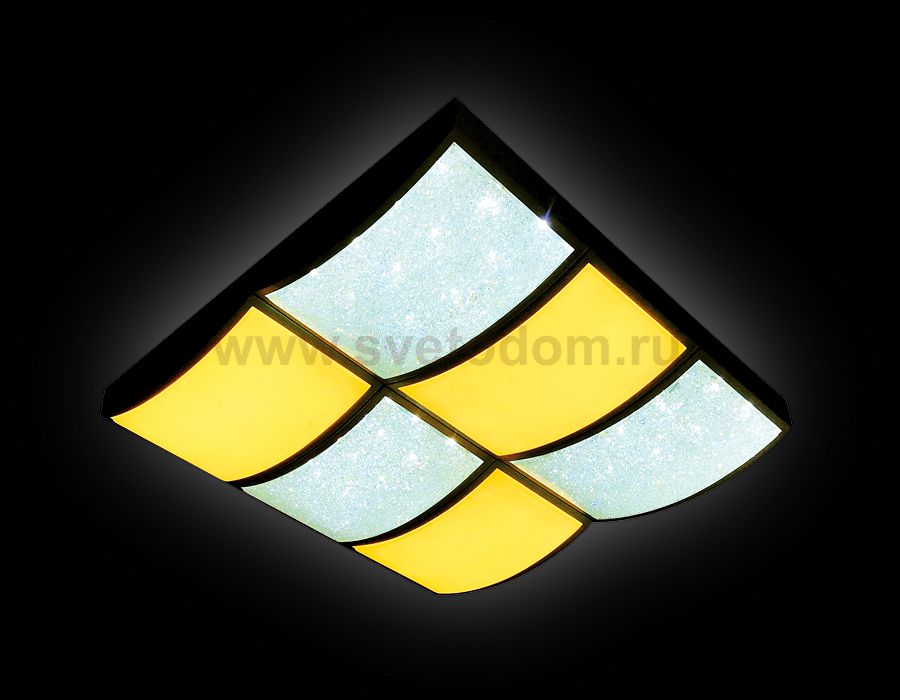 Люстра потолочная Ambrella FS1510 WH/SD 144W 540*540*100 (ПДУ РАДИО 2.4) COMFORT