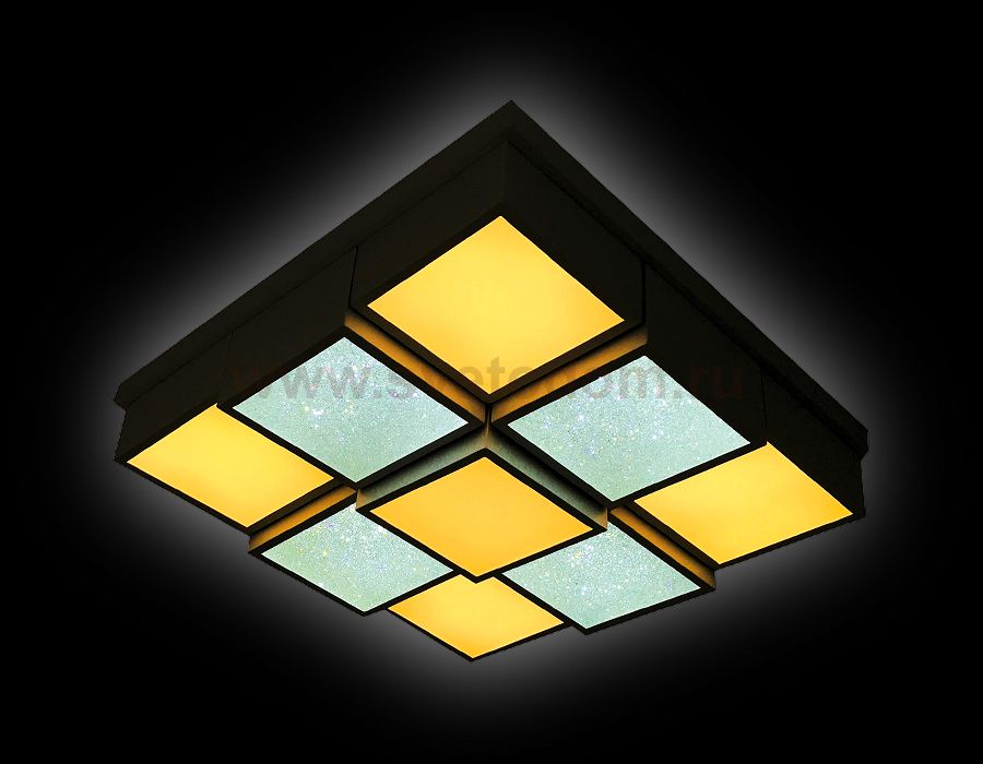 Люстра потолочная Ambrella FS1540 WH/SD 108W 540*540*140 (ПДУ РАДИО 2.4) COMFORT