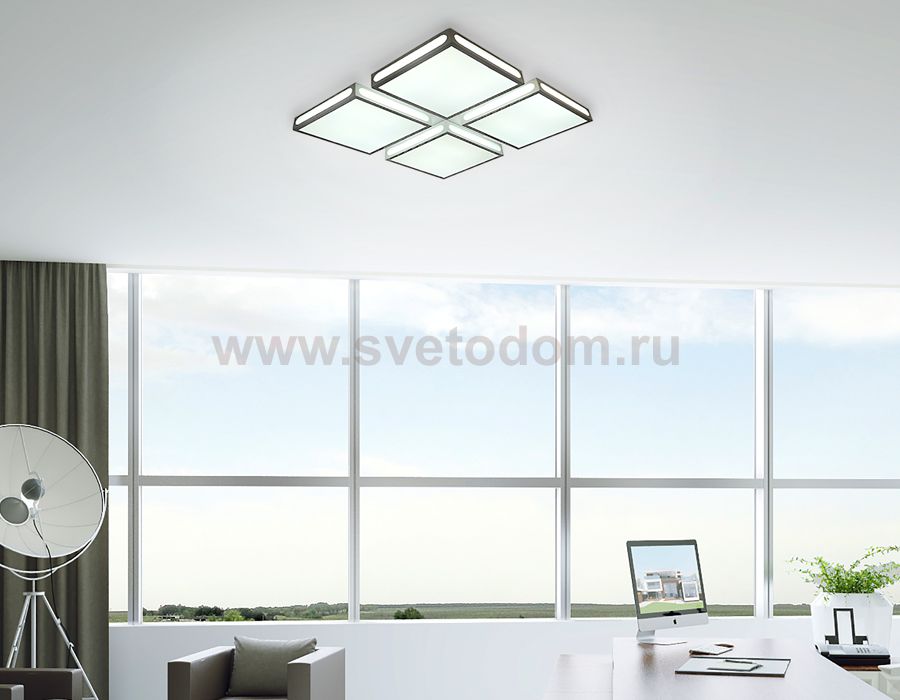 Светильник Ambrella FS1888 WH/SD 96W 4200K D520*520