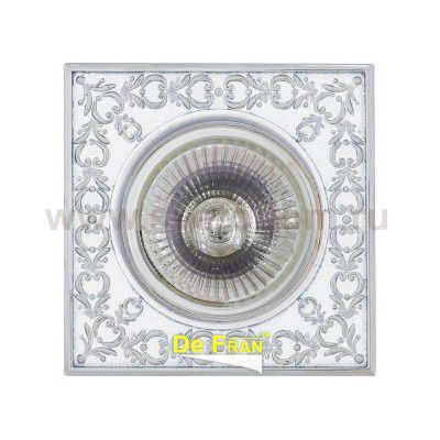 Светильник FT 1130 WHCH MR16 белый с серебром
