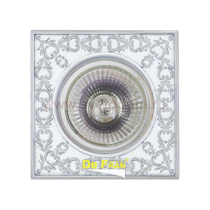 Светильник FT 1130 WHCH MR16 белый с серебром