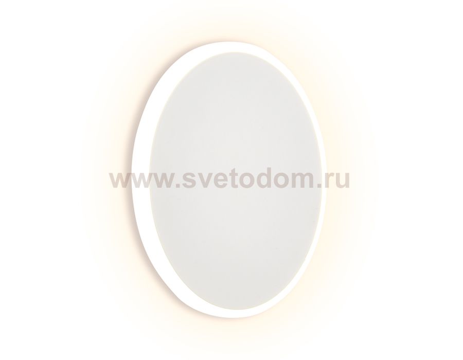 Настенный светильник бра Ambrella FW103 WH/S белый/песок LED 3000K 8W D140*40 WALLERS