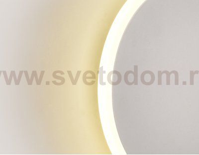 Настенный светильник бра Ambrella FW104 WH/S белый/песок LED 3000K 12W D180*40 WALLERS