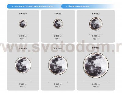 Настенно-потолочный светодиодный светильник Ambrella FW11113 FW