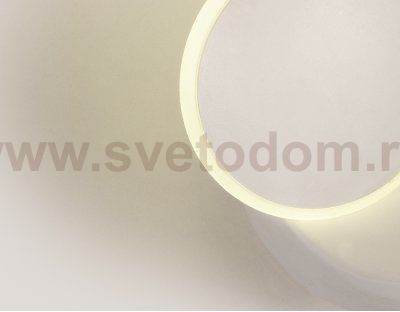 Настенный светильник бра Ambrella FW115 WH/S белый/песок LED 3000K 5W D140*65 WALLERS