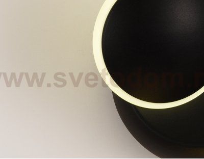 Настенный светильник бра Ambrella FW116 BK/S черный/песок LED 4200K 5W D140*65 WALLERS