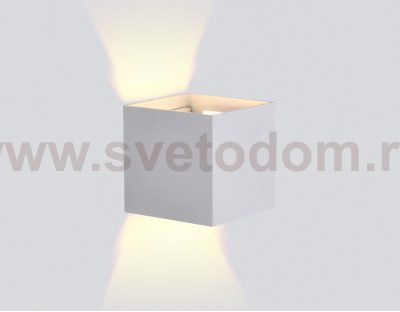 Настенный светильник бра Ambrella FW137 WH/S белый/песок LED 3000K 10W 100*100*100 WALLERS