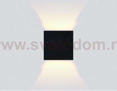 Настенный светильник бра Ambrella FW138 BK/S черный/песок LED 3000K 10W 100*100*100 WALLERS