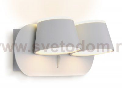 Настенный светильник бра Ambrella FW171/2 WH/S белый/песок LED 3000K 20W 230*100*140 WALLERS