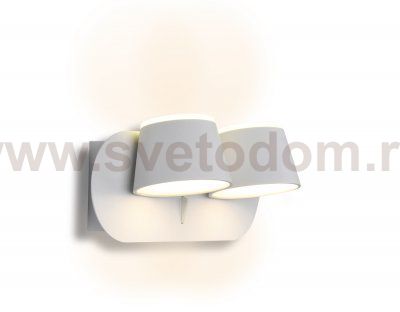 Настенный светильник бра Ambrella FW171/2 WH/S белый/песок LED 3000K 20W 230*100*140 WALLERS