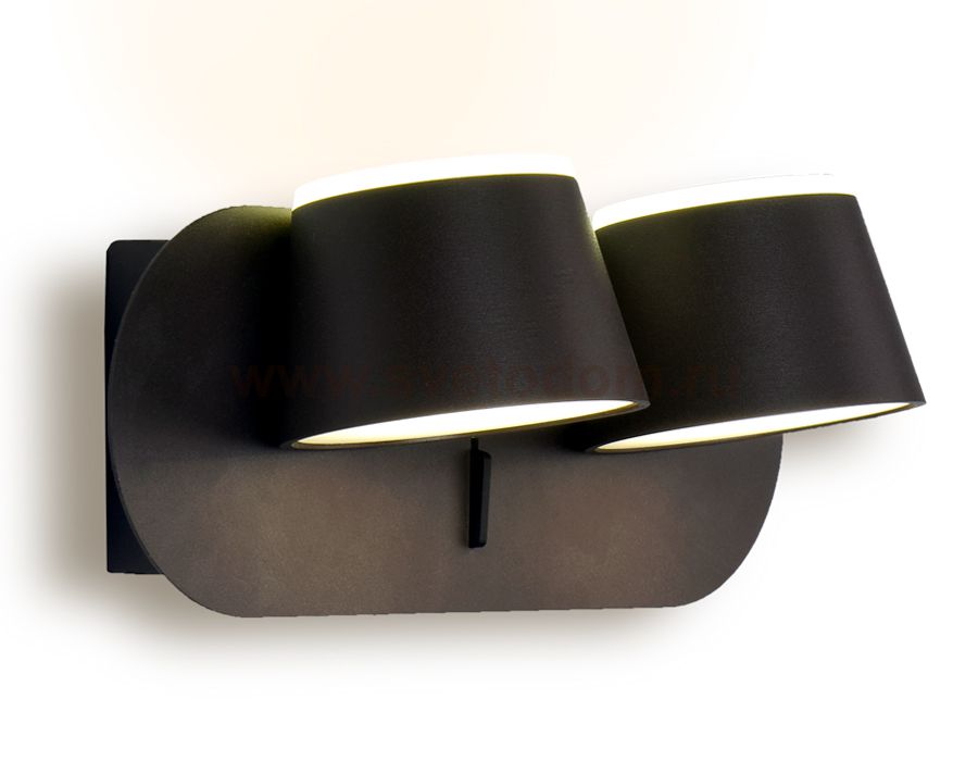 Настенный светильник бра Ambrella FW172/2 CF/S кофе/песок LED 4200K 20W 230*100*140 WALLERS