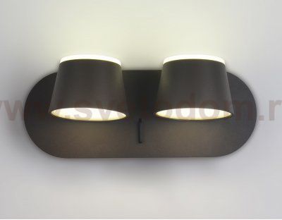 Настенный светильник бра Ambrella FW172/2 CF/S кофе/песок LED 4200K 20W 230*100*140 WALLERS