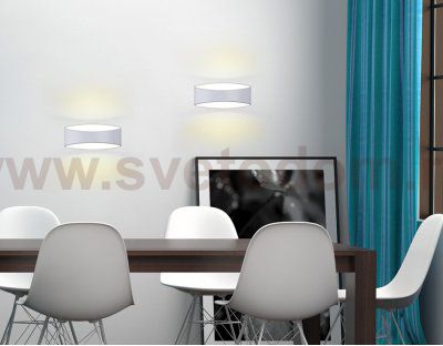 Настенный светильник бра Ambrella FW181 WH/S белый/песок LED 3000K 5W 175*90*80 WALLERS